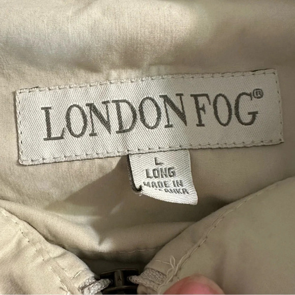 VINTAGE LONDON FOG SIZE LARGE MEN'S WINDBREAKER FULL ZIP JACKET - Picture 4 of 4